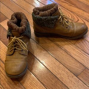 Brown Combat Boots